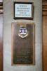 Brass dedication plaque