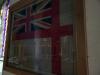 HMS Wensleydale Ensign in glazed wooden frame