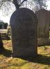 Granite gravestone, with a round shaped top