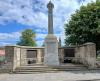 Celtic cross on tapering plinth 