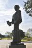 Figure of Montgomery atop square plinth