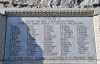 Close up of WW1 names