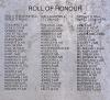 Extract from Roll of Honour