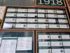 Close up of the information boards.