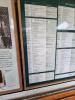 Close up of the information boards.