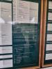 Close up of the information boards.