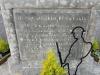 A carved tablet listing eight fatalities of the First World War