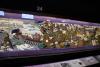 Embroidery panels depicting different phases of DDay