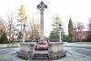 Altrincham memorial view looking towards entrance gates 