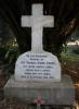 memorial for Private Thomas Owen Evans, who died in East Africa, in January 1915.