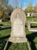 Full view of headstone