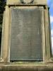 Enlargement of WW1 plaque on rear face of obelisk, second of three WW1 plaques