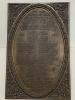 Brass plaque