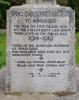 Close up of commemoration