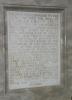 Inscribed panel on base