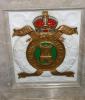 Isle of Wight crest, on base of Captain Seely's memorial