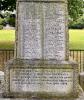 Names and inscription from WW1