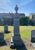 Granite pillar topped with an urn
