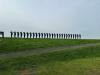 View from the left looking across the row of the 27 soldier silhouettes.
