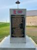 Left face inscribed with a list of Victoria Cross holders and a description of the monument.