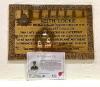 Brass Plaque and Separate Board about K Lockie
