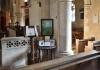 Table with Roll of Honour in context top centre