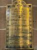 Brass plaque