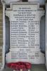 Burnham Deepdale war memorial, churchyard side tablet detail  - 2019