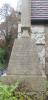 Cross on tapering plinth