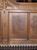 Wooden panels inscribed with names 