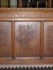 Wooden panels inscribed with names 