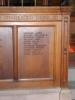 Wooden panels inscribed with names 