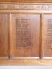 Wooden panels inscribed with names 