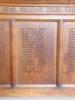 Wooden panels inscribed with names 