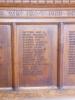 Wooden panels inscribed with names 