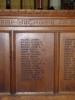 Wooden panels inscribed with names 