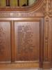 Wooden panels inscribed with names 