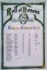 Roll of Honour in Ballygrainey Presbyterian Church