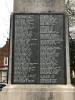 South face showing WW1 names (A to J)