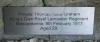 TA Graham plaque
