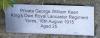GW Keen plaque