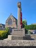 Cross atop octagonal base, photo from the side
