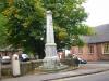 Audley war memorial in situ