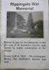 Rippingale war memorial cross information sheet 1