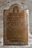 Lieutenant-Colonel P C Evans-Freke plaque detail