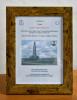 Framed memorial for Private Sidney Albert Stimpson