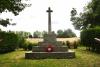 Full view of the war memorial from the front as you approach it.