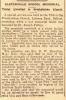 Newspaper cutting of the Unveiling