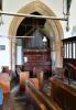 Organ and plaques in context on the north side of the nave