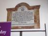 Nowy headed marble tablet with inscription